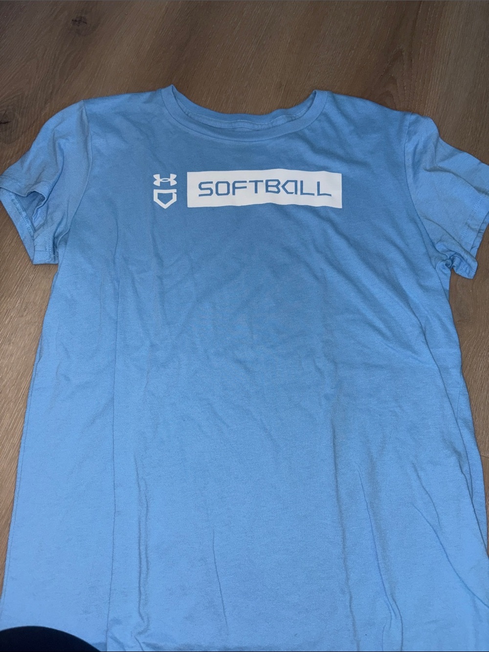 Under Armour Light Blue Short Sleeve Softball Tee